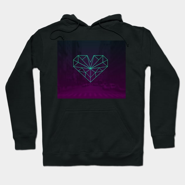 Lazer Heart v2 Hoodie by Lumos19Studio